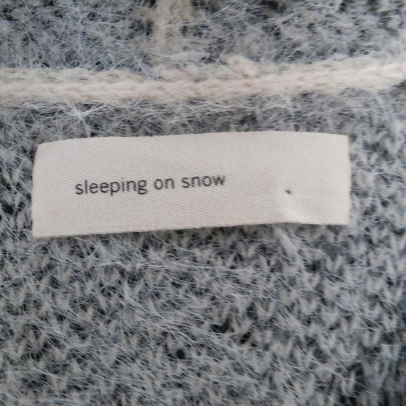 Anthropologie Sleeping On Snow Valia Cardigan Sweater OS White Eyelash Duster - Picture 8 of 8